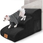 Subzonal - escalier pour chien 3 marches, escalier chien canapé en mousse haute densité avec housse en ... Subzonal - escalier pour chien 3 marches, escalier chien canapé en mousse haute densité avec housse en ...