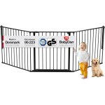 Subzonal - flex l, 90 - 223 cm, barrire de scurit / barrire d'escalier / sparation de pice, noire, ...