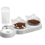 Subzonal - gamelles inclinées pour chat avec tapis d'alimentation, trois gamelles surélevées pour nourriture ... Subzonal - gamelles inclinées pour chat avec tapis d'alimentation, trois gamelles surélevées pour nourriture ...