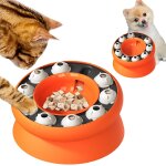 Subzonal - gamelle surleve pour chat avec support, puzzle interactif pour chat, protection du cou incline, ...