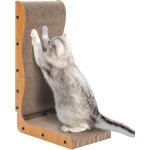 Subzonal - griffoir pour chat en forme de l - 66 cm de haut avec balle, planche a gratter durable pour ...