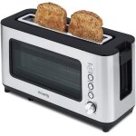 Subzonal - h. koenig grille pain toaster 2 tranches view7 fentes larges vitre transparente inox vintage, ...