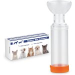 Subzonal - inhalateur d'espacement pour chats ou chiens, chambre d'arosol avec masque rond en silicone. ...