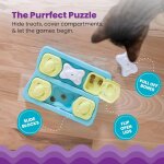Subzonal - kitty cube puzzle interactif pour chat bleu Subzonal - kitty cube puzzle interactif pour chat bleu