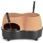 Subzonal - livoo doc227 four  pizza party duo petit format dme en terre cuite 2 minipizzas Ø 11 cm, ...