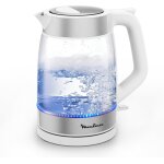 Subzonal - moulinex bouilloire electrique 1, 7l, ebullition rapide, transparente verre, filtre amovible, ...