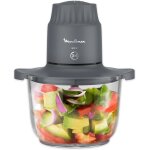 Subzonal - moulinex choppeo, hachoir avec bol en verre, capacit utile de 1l, verre borosilicate, 2vitesses, ...