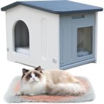 Subzonal - niche pour chat d'intrieur en plastique sauvage - maison d'extrieur pour chats et chiots ...