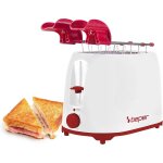 Subzonal - p101tos100 grille - pain avec pinces en acier inoxydable, 7 niveaux de brunissement, ramasse ...