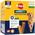 Subzonal - pedigree dentastix 56 btonnets a mcher pour grand chiens 25kg, 8 sachets de 7, saveur poulet ...
