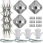 Subzonal - pic anti - pigeon extrieur professionnel - barrire anti - grimpeur acier inoxydable 3m - ...