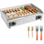 Subzonal - plancha electrique 72, 5x40 cm, plaque � snacker 4400 w, pour barbecue restaurant snack - ...