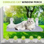 Subzonal - pliable hamac chat fenetre 52 x 30 cm, hamac pour chat renforc avec ventouse puissante, coussin ...