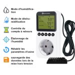 Subzonal - prise hygrostat numérique avec sonde, contrôleur humidité 220v pour reptile terrarium couveuse ... Subzonal - prise hygrostat numérique avec sonde, contrôleur humidité 220v pour reptile terrarium couveuse ...