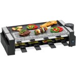 Subzonal - rg 3678 appareil  raclette 2 en 1, pierre naturelle et plaque en fonte rversible, articulation ...
