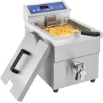 Subzonal - royal catering friteuse  induction 10l, 3. 500w, 60 - 200c, avec vanne de vidange et minuterie ...