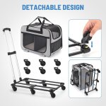 Subzonal - sac de transport pour 2 chats jusqu�a 20kg, double compartiment avec s�parateur amovible, ...