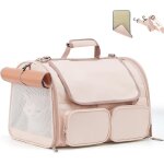 Subzonal - sac de transport pour chat, 4 fentres en maille, 4 poches de rangement, sac de voyage pour ...