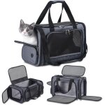 Subzonal - sac de transport pour chat et animal domestique approuv� par l'avion sous le si�ge, approuv� ...