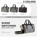 Subzonal - sac de transport chat chien, extensible sac de transport pour animal domestique, airline approuv� ...