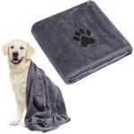 Subzonal - serviette pour chien extra absorbante, 140x70cm serviette chien, grande essuie patte peignoir ...