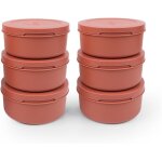 Subzonal - set de 6 boîtes a pâtons spetina terracotta ¿ boîtes alimentaires hermétiques 250g pour pâte ... Subzonal - set de 6 boîtes a pâtons spetina terracotta ¿ boîtes alimentaires hermétiques 250g pour pâte ...