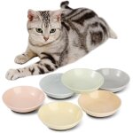 Subzonal - set de gamelle chat ceramique - lot de 6 gamelles pour chats color�s avec tapis antid�rapant ...