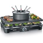 Subzonal - severin appareil à fondue et raclette pour 8 personnes, appareil à raclette 2 en 1 avec plaque ... Subzonal - severin appareil à fondue et raclette pour 8 personnes, appareil à raclette 2 en 1 avec plaque ...