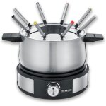 Subzonal - severin fondue crpire 2 en 1, inclus 8 fourchettes  fondue, spatule  crpe et rpartiteur ...