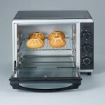 Subzonal - severin mini - four  chaleur tournante 30 l avec tournebroche, four posable 1 600 w design ...