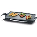 Subzonal - severin plancha 2 200 w, plaque de cuisson xxl pour viandes, poissons & lgumes au revtement ...