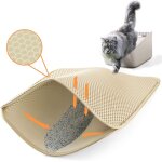Subzonal - tapis litiere chat 60 x 40cm - tapis pour bac a liti�re pour chat eva double couche - tapis ...