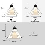 Subzonal - tente tipi pour animaux de compagnie avec coussin double face - amovible et lavable - 50 x ...