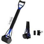 Subzonal - trottinette a djections canines de grande taille avec poigne de 81, 3 cm de long pour nettoyer ...
