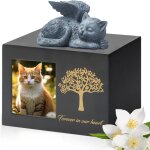 Subzonal - urnes pour chat - bote de crmation pour animal de compagnie - urne pour cendres - urne noire ...