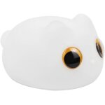 Subzonal - veilleuse en silicone pour chat aux yeux orange, rechargeable par usb, lampe de nuit pour ...