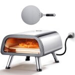 Subzonal - vevor four  pizza de comptoir, four electrique capacit 12 po, en acier inoxydable, avec ...
