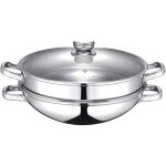 Subzonal - wok & wok vapeur 2 - en - 1 - acier inoxydable - tous feux dont induction - couvercle en verre ... Subzonal - wok & wok vapeur 2 - en - 1 - acier inoxydable - tous feux dont induction - couvercle en verre ...