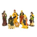 Sujet 9 santons en poly résine Sujet 9 santons en poly résine