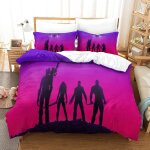 Superhero parure de lit imprim�e en d pi�ces housse de couette en polycoton douce et confortable avec ...