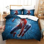 Superhero parure de lit motif spider - man d, en microfibre douce parure de lit avec housse de couette ...