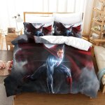 Superman ensemble housse de couett imprim� d et taie d'oreiller , ultra doux microfibre hypoallerg�nique ...