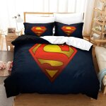 Superman ensemble housse de couett imprim� d et taie d'oreiller , ultra doux microfibre hypoallerg�nique ...