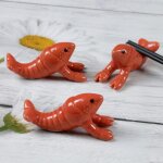 Support a baguettes a homard en cramique, 4 pices / ensemble, cuillre, fourchette, repose - oreiller, ...