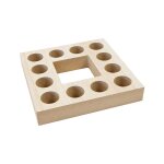 Support bois mdf carre 12 tubes a essai 15. 4x2. 5cm