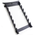 Support bois murale 6 places katana epee sabre presentoir d�coration