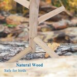 Support en bois naturel pour animaux de compagnie, pour oiseaux, perroquet sauvage, griffes, bton en ...