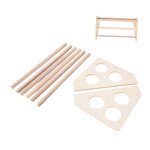 Support en bois de poulet pour animaux de compagnie, petit support de perchoir de poulet fabriqu  la ...