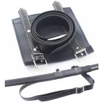 Support ceinture katana ceinturon epee sabre simili cuir noir porte epee d�coration