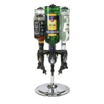 Support comptoir 6 bouteilles 0, 7 - 1l argent� stable sans per�age